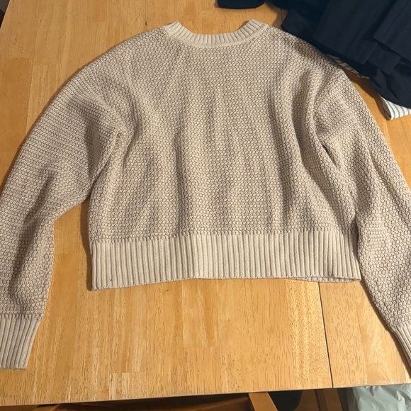Marine Layer Textured Cream Sweater - Picture 3 of 4